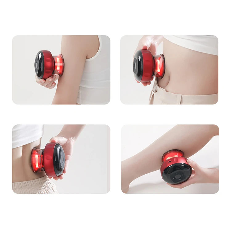 Portable Electric Vacuum Cupping Set Heating Cups Massage Suction with LCD Display