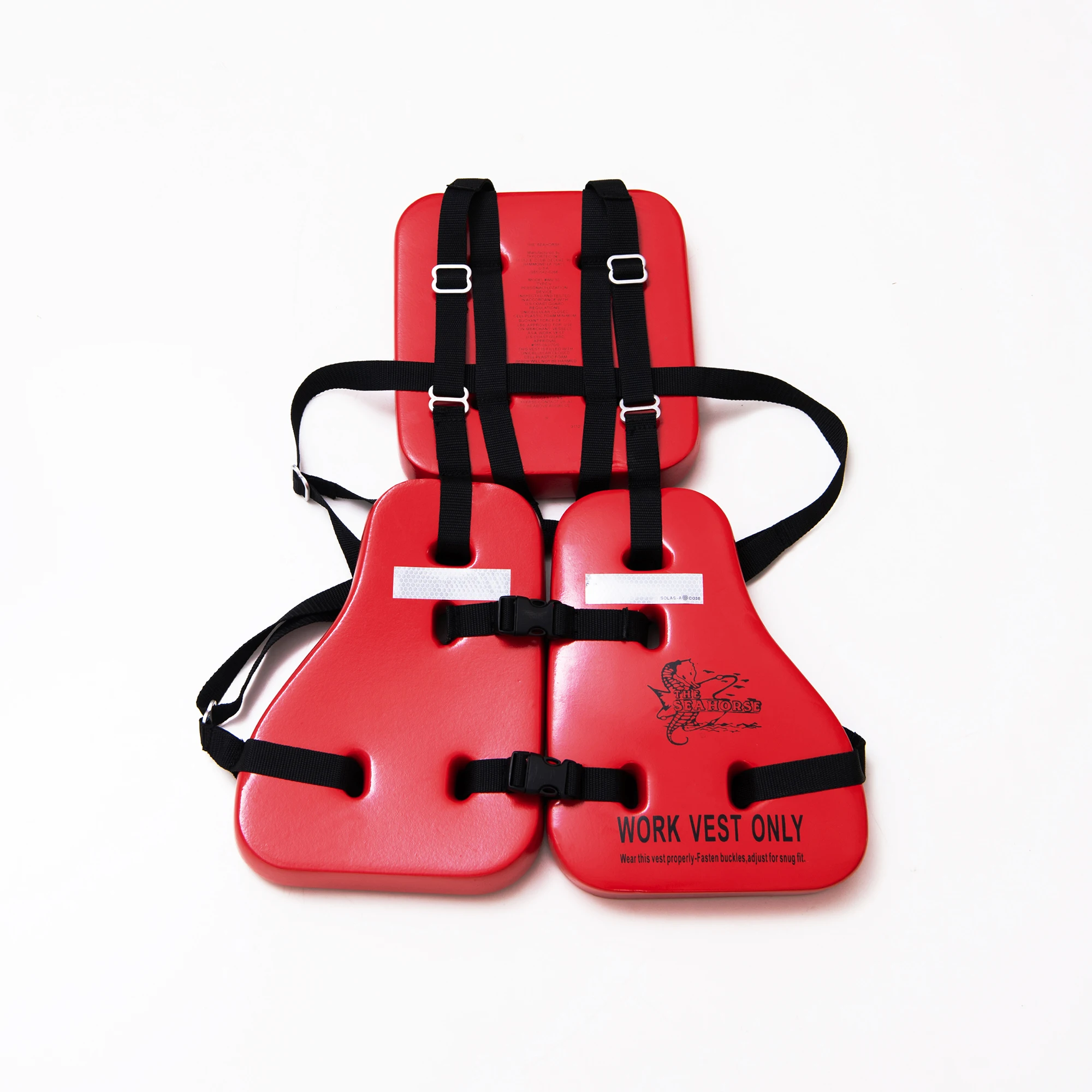 Oil Drilling Platform Life Jacket Kids Adults NBR Vinyl Dipping Foam Water Operation Three Piece Life Work Vest