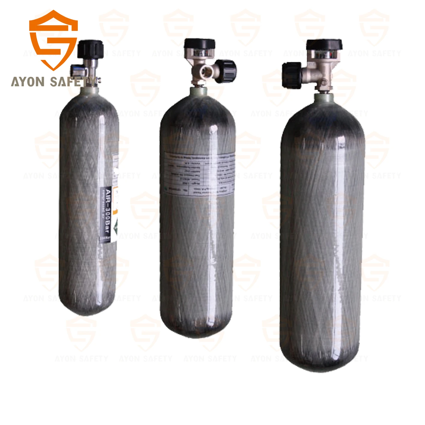 3L,6.8L,9L carbon fiber gas cylinder for SCBA