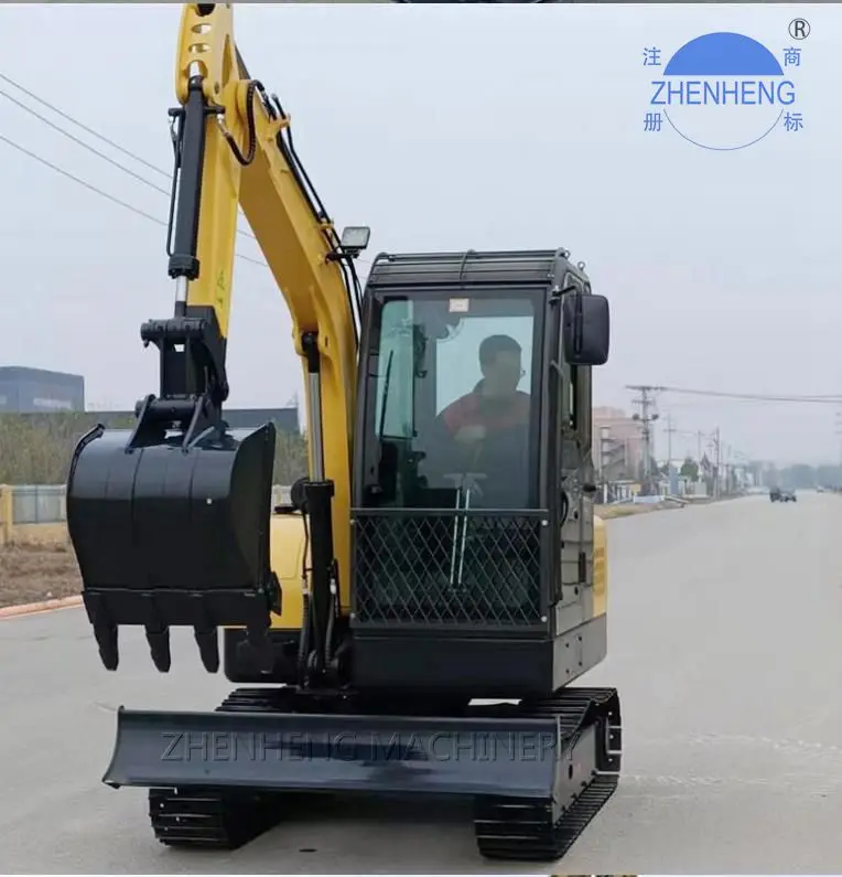 Mini excavator rubber tracks tractor excavator  hydraulic pump Used for small scale projects on household farms