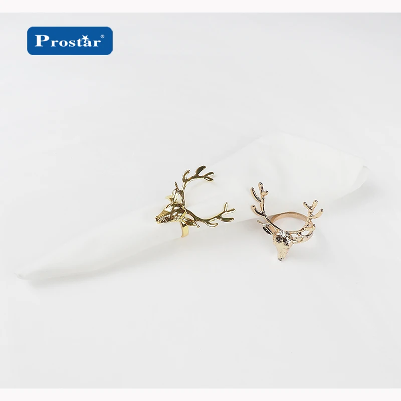 Deer Christmas napkin ring for holiday decoration and gifts