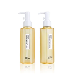 Gold hexagon matte plastic Hair oil applicator bottle Wholesale hair oil bottle  hair oil pet bottle150ml