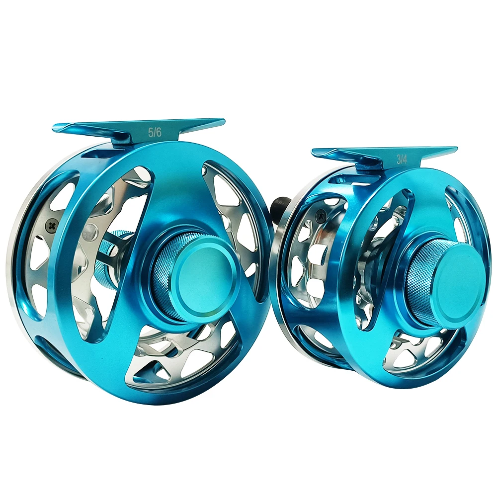 Newbility 3/4 5/6 All Sealed Drag Gear Bearing System Full Metal Aluminum Alloy CNC Machined Cut Trout Fishing Fly Reel