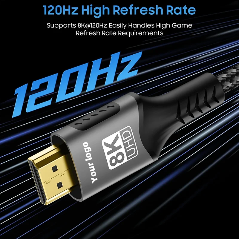 8K 60hz 4K 120Hz 2 1 позолоченный HDMI к HMDI совместимый кабель Movil a TV видео провод HDTV Kabel 3D Cavo 8k