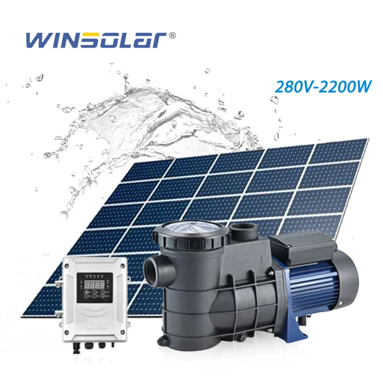 WINSOLAR 3hp 2200 Вт Солнечный насос для бассейна с фильтром