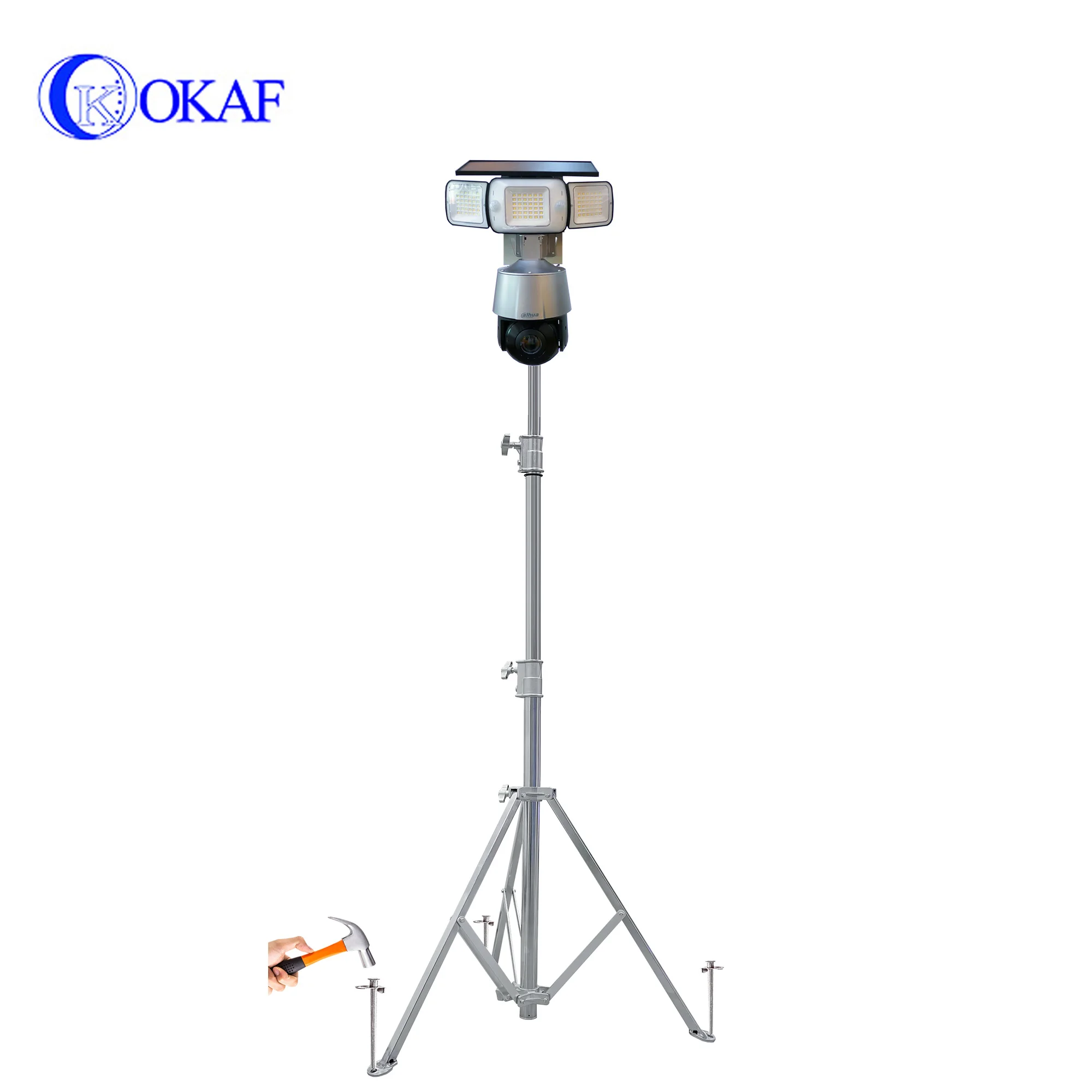 Portable IP Surveillance Dome Camera Mobile 4G HD Illuminated Camera CCTV Rapid Deployment Camera With Built-in Battery Tripod