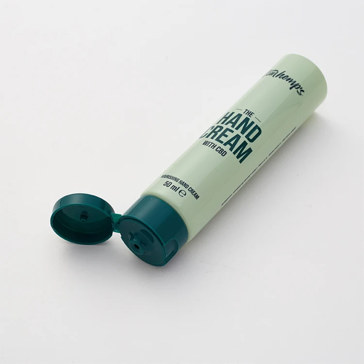 Plastic soft squeeze tubes with screw cap for cosmetic cream lotion