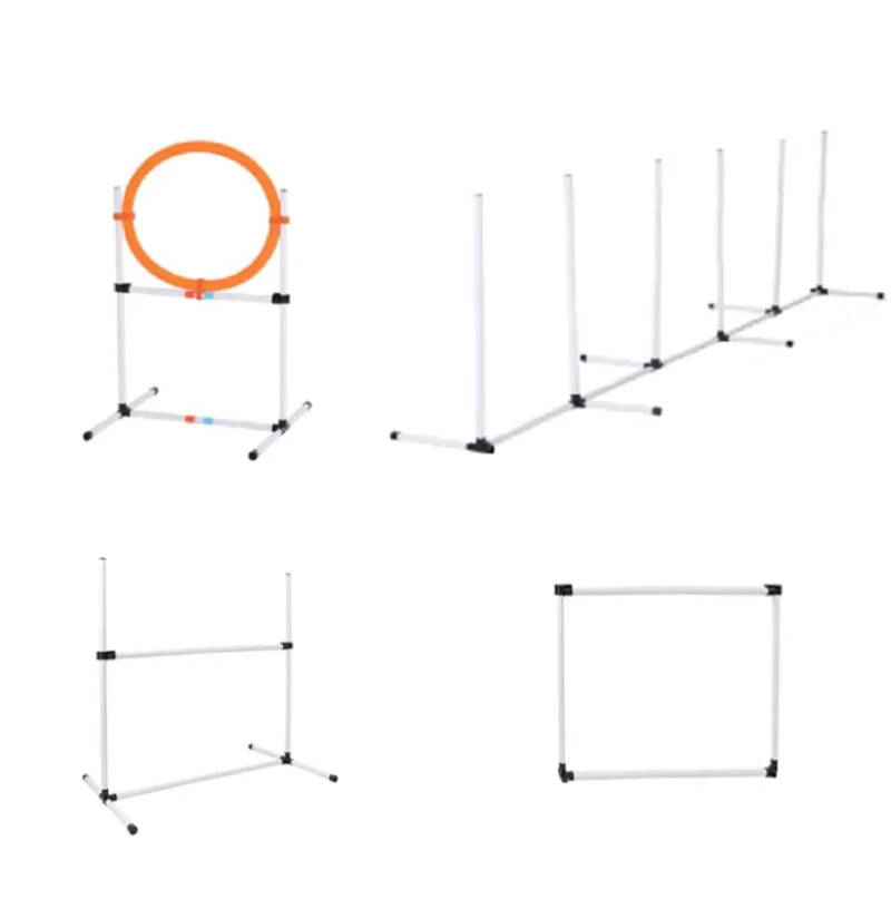 Detachable Pet Dog  Agility Training Equipment Outdoor Dog Play Equipment Jump Hoop Jump Bar