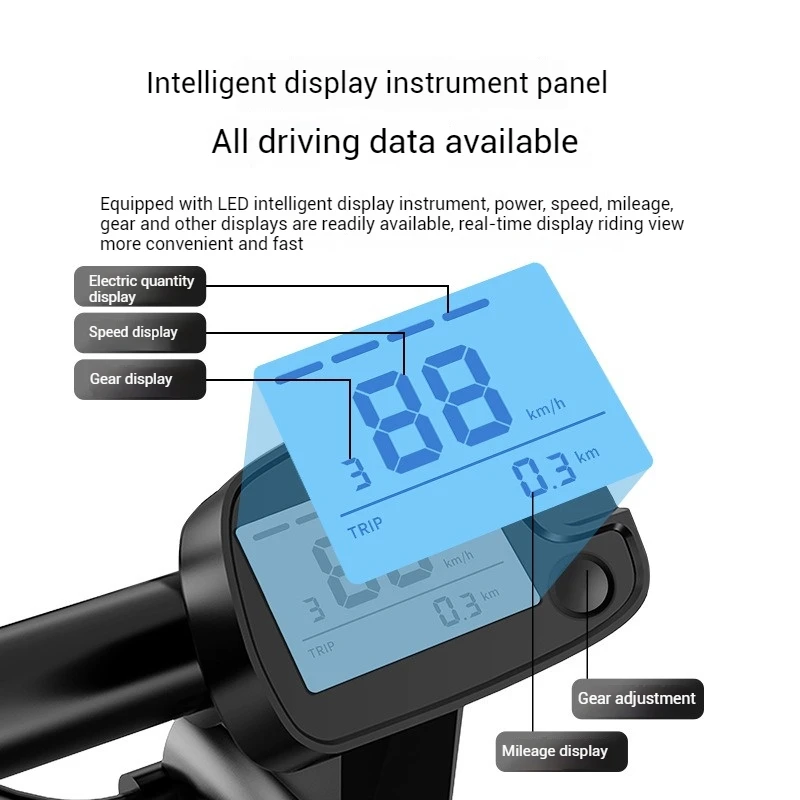 2024 400W Adult Electric Scooter with Seat Folding Single Motor LCD Display Li-ion Battery Smart Digital Electronic Unisex