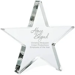 custom Crystal Clear Transparent Acrylic Trophy  Awards