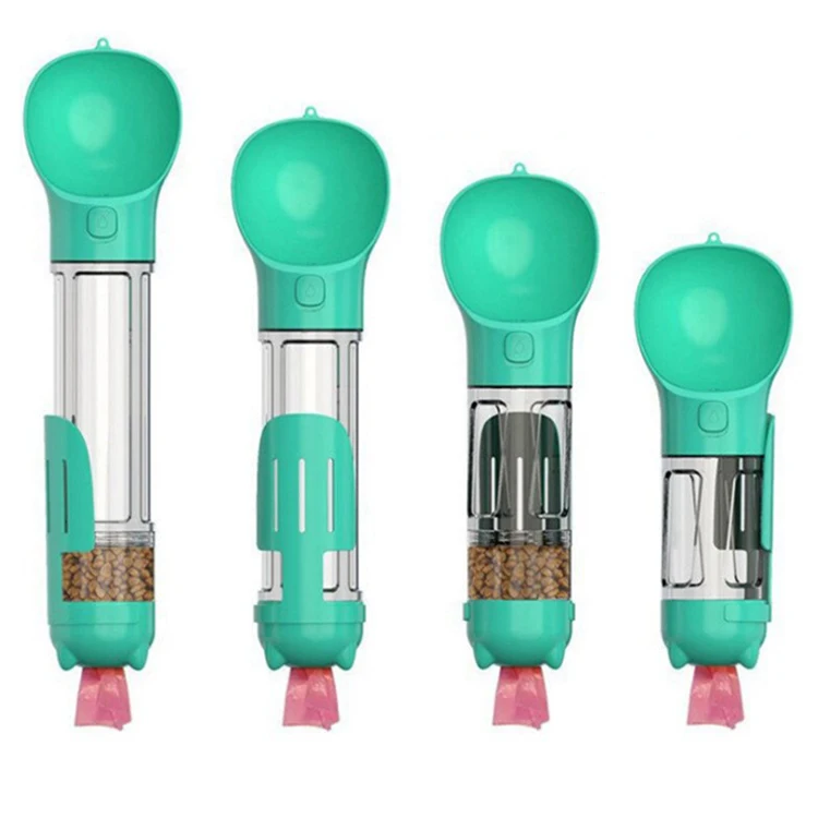 Китайская фабрика оптовая продажа уличная дорожная миска для кормления собак бутылка питья Диспенсер портативная воды домашних животных 4 в 1