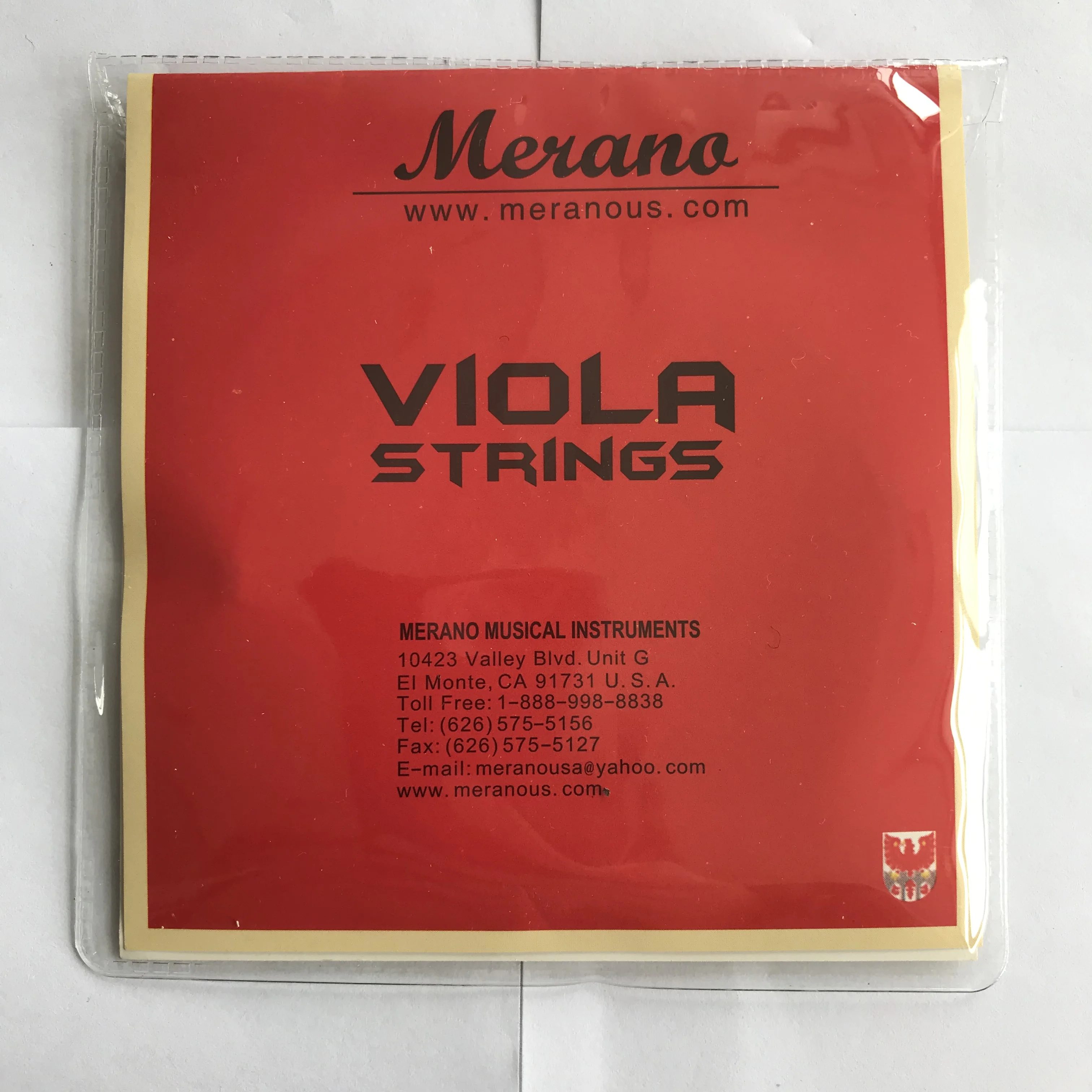 Sealed packaging Copper wire wrapped string Bright timbre Multi-layer rewinding Viola string