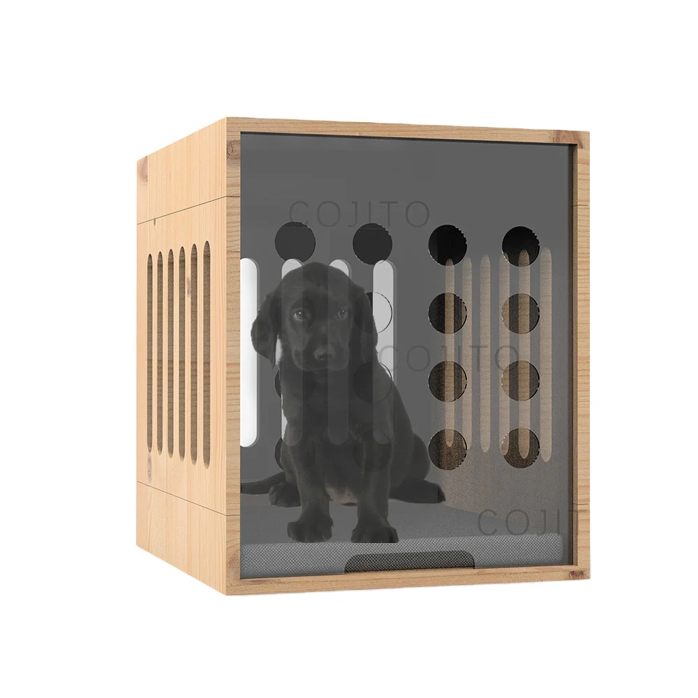 Indoor Luxury Demolition Wooden Dog Crate Cat Litter Box Furniture House Indoor Cabin for Dog