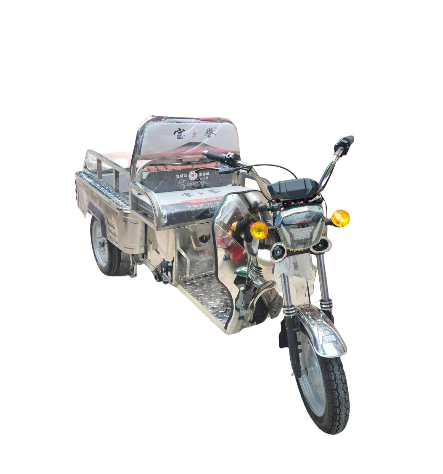 Quality 800W/1000W Strong Power Electric Tricycle with Open Body 60V 3-Wheel Rickshaw for Passenger and Cargo Carry