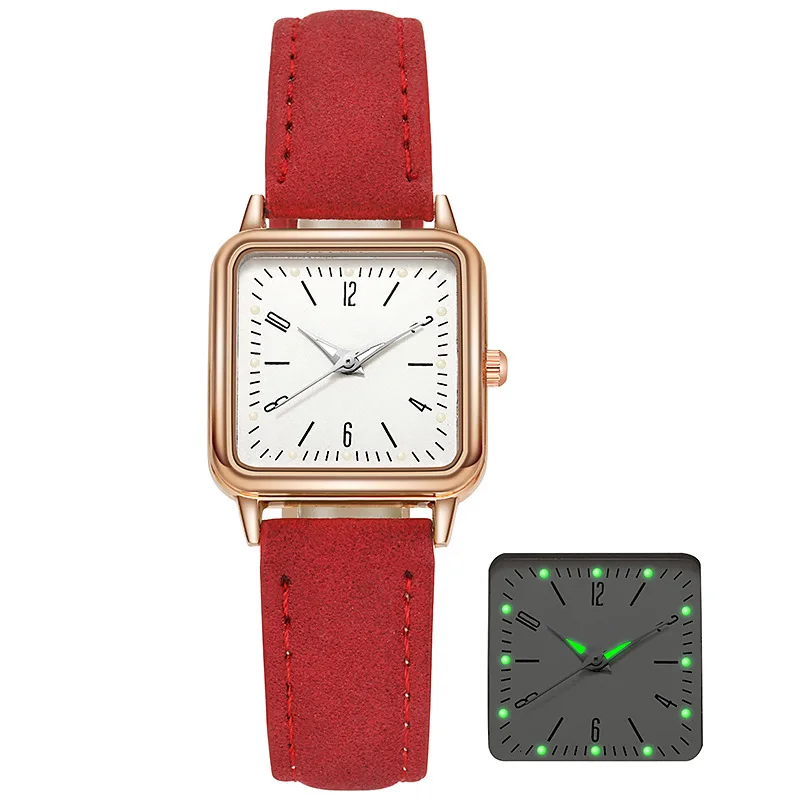 2024 New Square Digital In-Stock Manufacturer Wholesale Luminous kids quartz watch