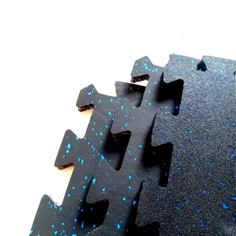 Легко очищаемые блокирующие резиновые плитки для спортзала, спортивные резиновые напольные покрытия