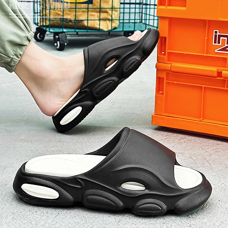 Custom Outdoor 5cm Thick Sole Platform Beach Sandals Ladies EVA Luxury Slippers Removable Insole Men Designers Bathroom Slides
