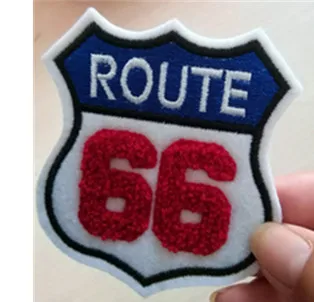 Embroidered letters with gold glitter background in variety chenille colors for bags and clothes