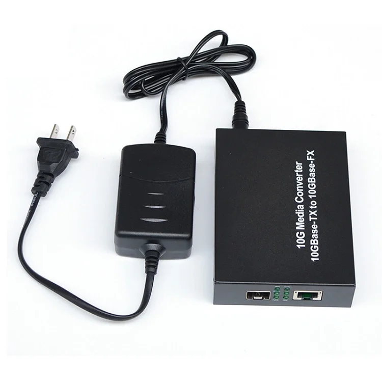 10000Mbps 10G Ethernet Media Converter SFP+ To RJ45 Media Converter