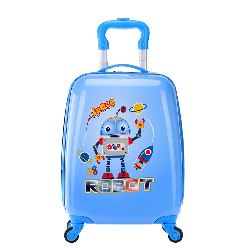 Bulk Wholesale Children Travel Suitcase Box High Quality Cartoon Print Scooter Suitcase Fashion Kids Ride On Luggage