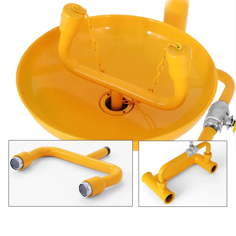 ZOYET ABS coated emergency safety shower and eye wash,stainless steel safety eyewash station