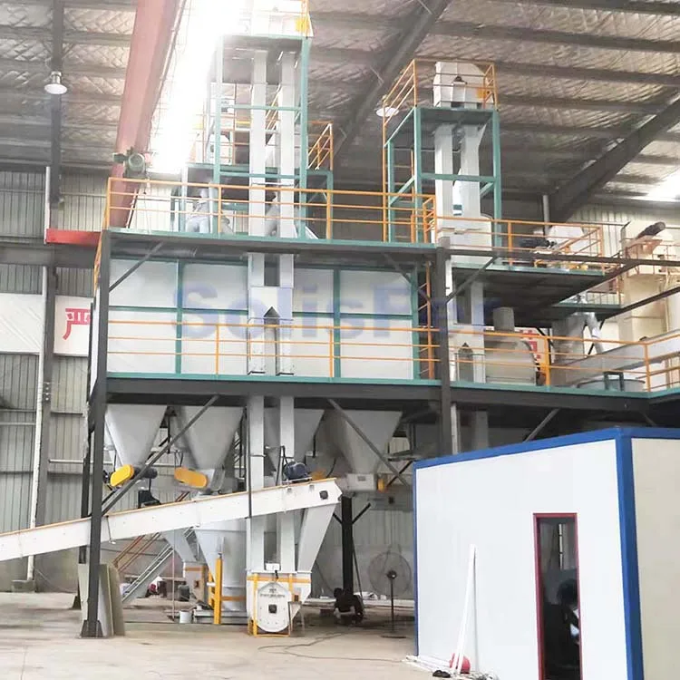 Animal Mash Feed Making Plant 5-8 Ton Powder/Pellet Feed Production Line Poultry Food Processing Machinery for Livestock fodder