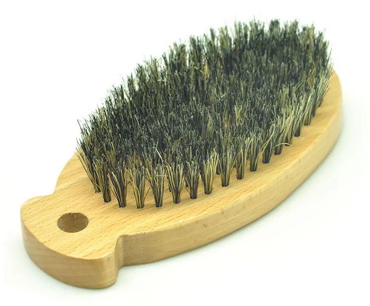 Baoli Grooming Brush Custom Logo Mascotas Wooden Bristle Brush Dog Cats Brightening Hair Boar Bristle Pet Brush