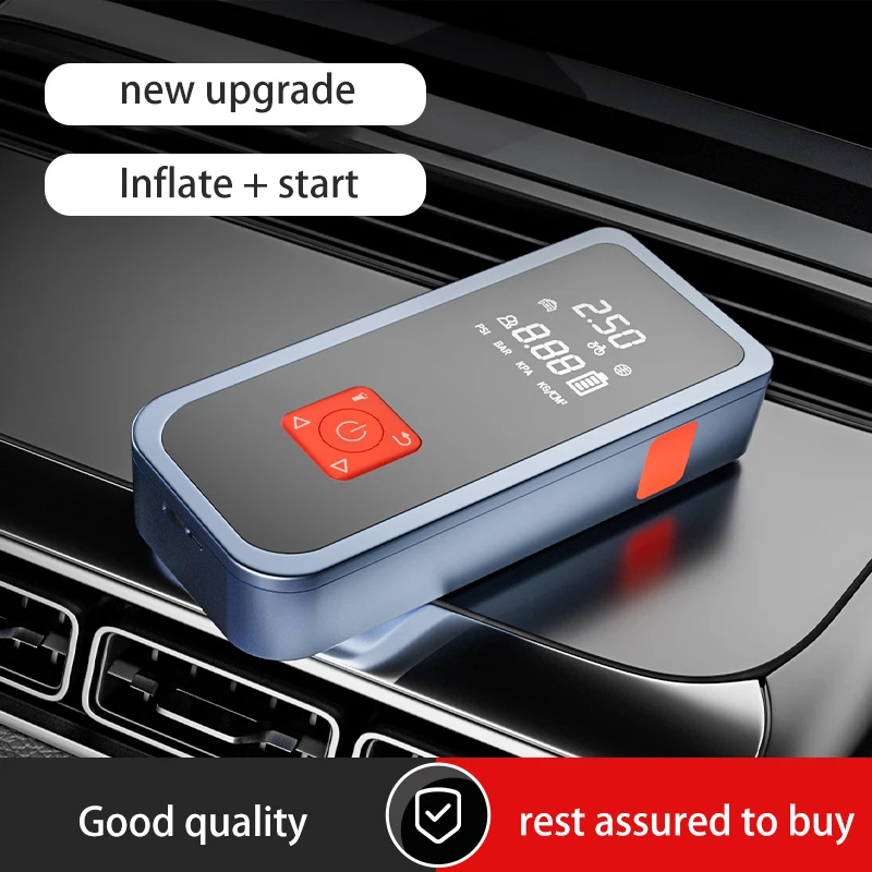 New electric vehicle emergency starter inflation integrated full screen display charging treasure