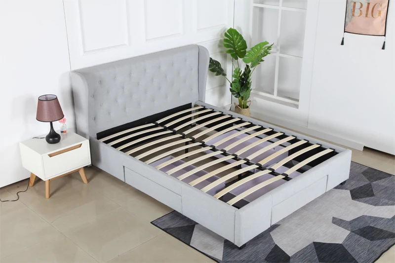 Оптовая продажа OEM для хранения гостиничные кровати обивка Выдвижная кровать интеллектуальный дизайн секретное безопасное хранение