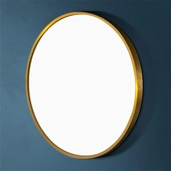 Simple Customized Logo Circle SPA Hotel Mirror Wall Decor