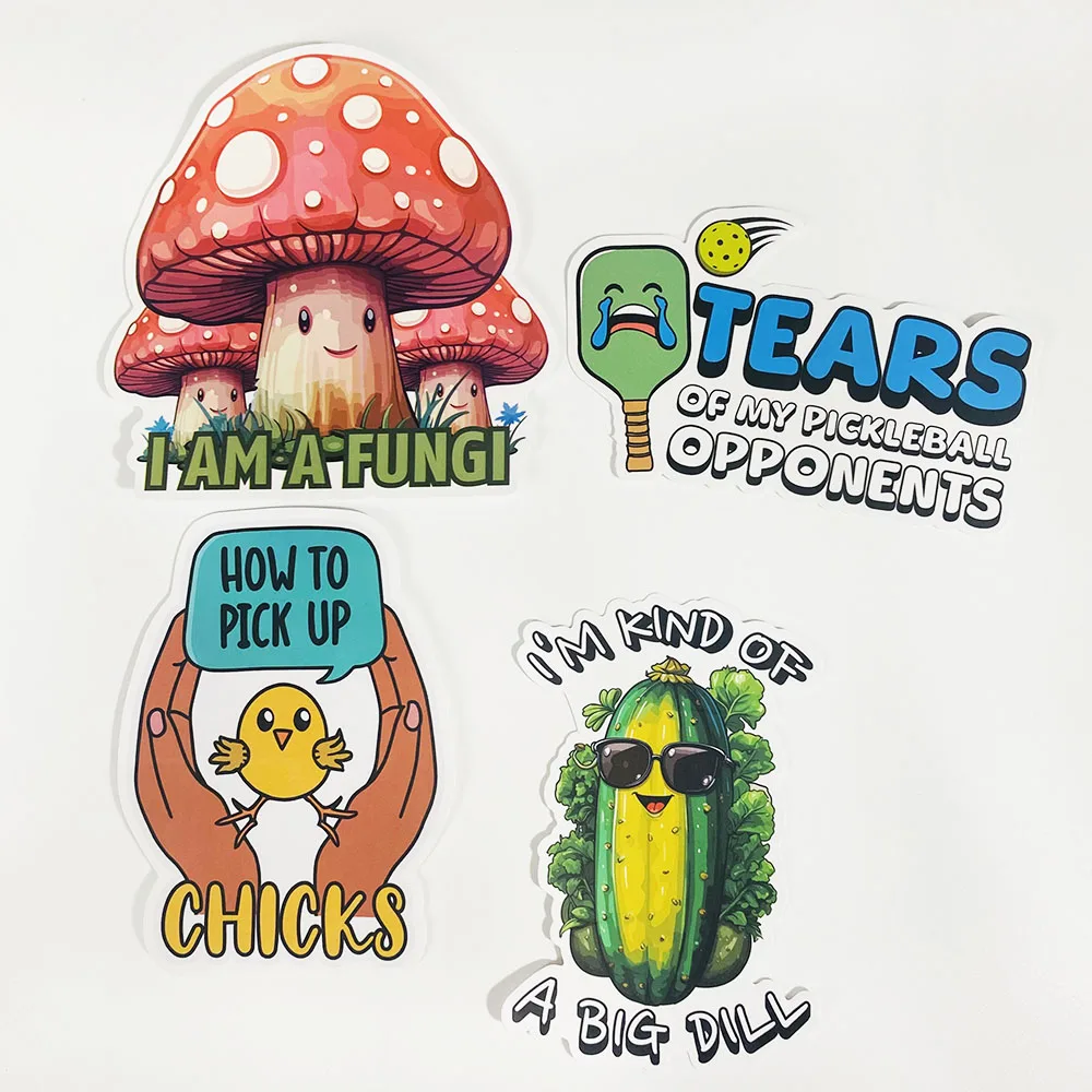 Custom Printing Die Cut Vinyl Stickers, Adhesive Waterproof PVC Label Company Logo Design Cartoon Stickers