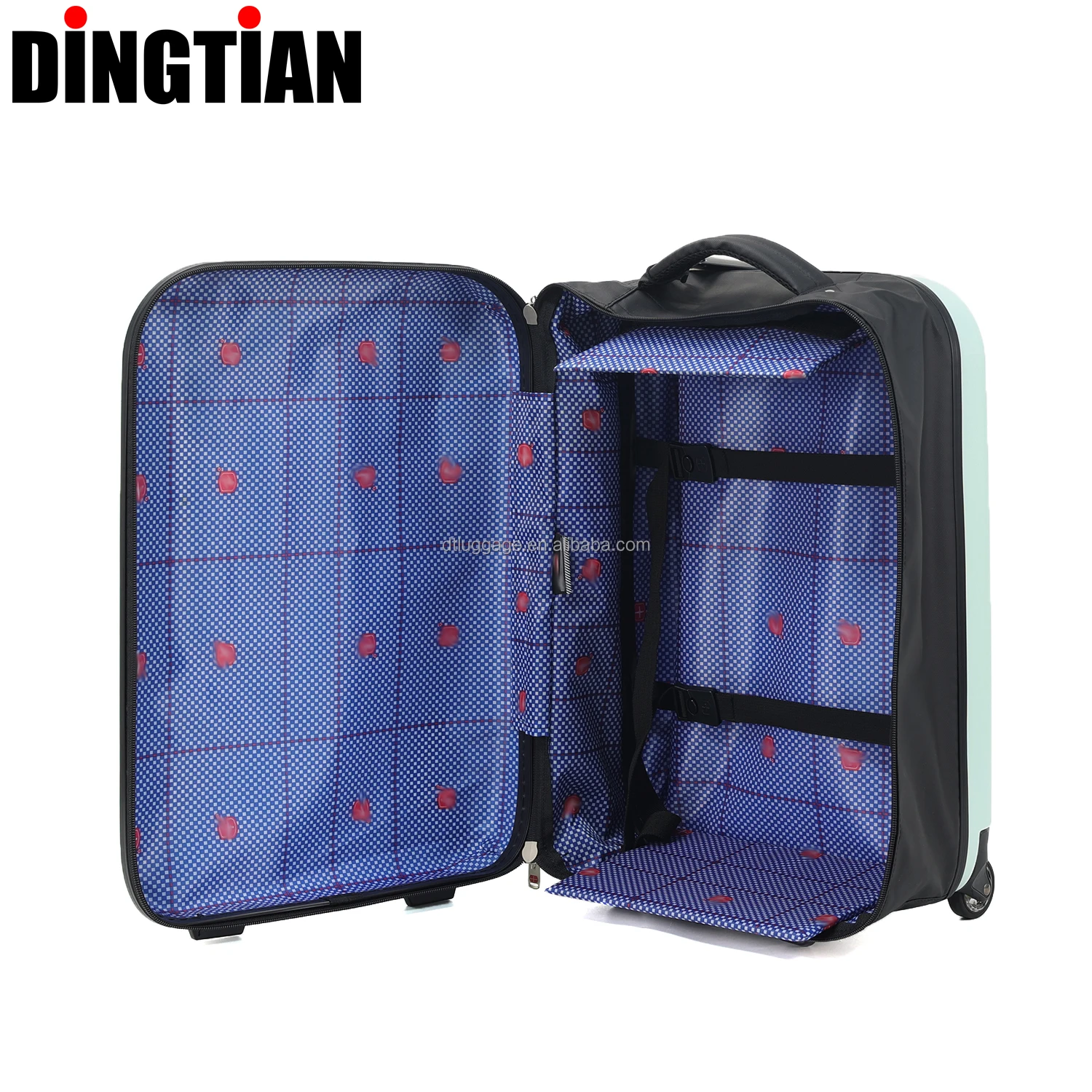 20inch Folding Trolley Case  Hardshell Silent Smooth Double Spinner Wheels lightweight collapsible suitcase