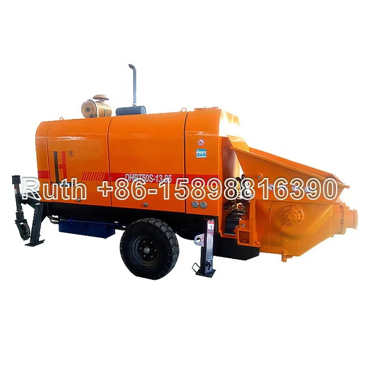 Китай бетономешалка заводская цена бренд JIUHE/JH DHBT50 бетононасос