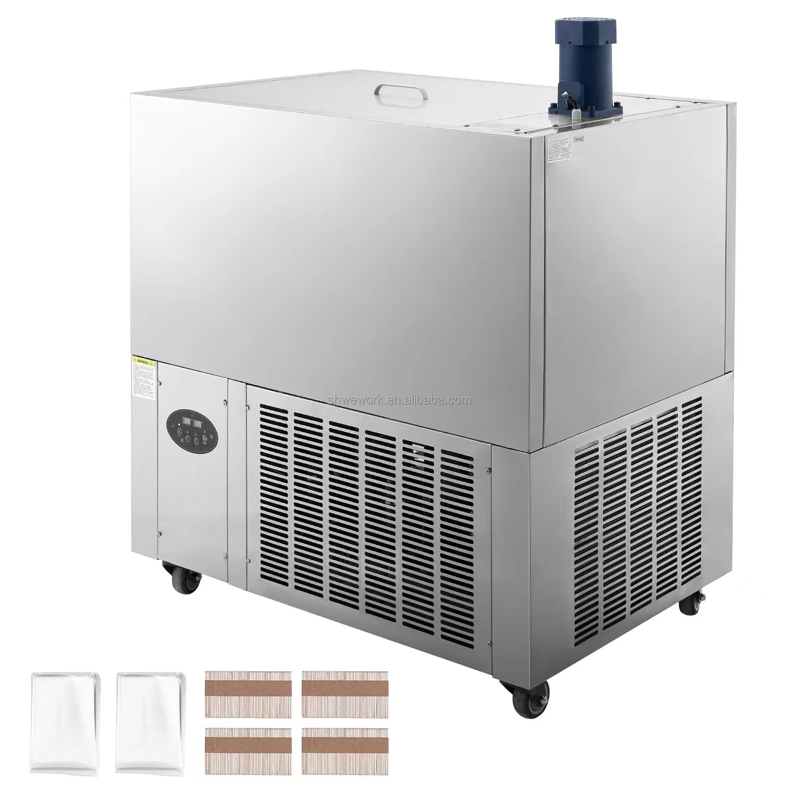Commercial Popsicle Machine 4 Model Set Ice Pop Machine with 120pcs Ice Lolly Set Stainless Steel Lollipop Machine