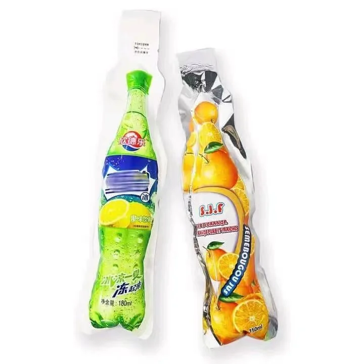 100ml fruit shape plastic packaging bags plastic juice bag