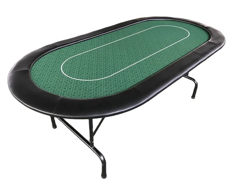 6ft 7ft 8ft oval texas holdem poker table foldable iron legs cansio club gambling table poker