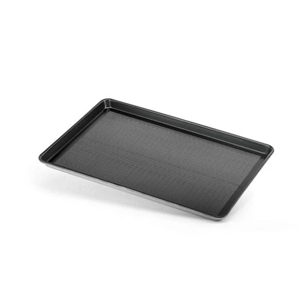 High quality 400*600*30mm aluminum non-stick perforated sheet pan cookie plate of rotary oven baking tray