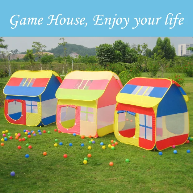 Factory children folding tent large indoor and outdoor kids play game house Children Play Tent