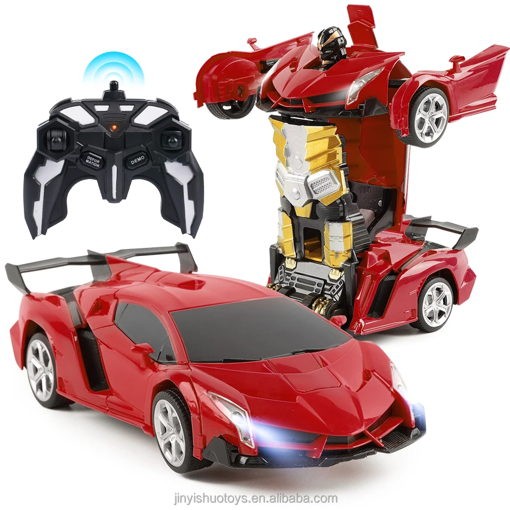 2.4G RC car one button deformation remote control car deformation robot