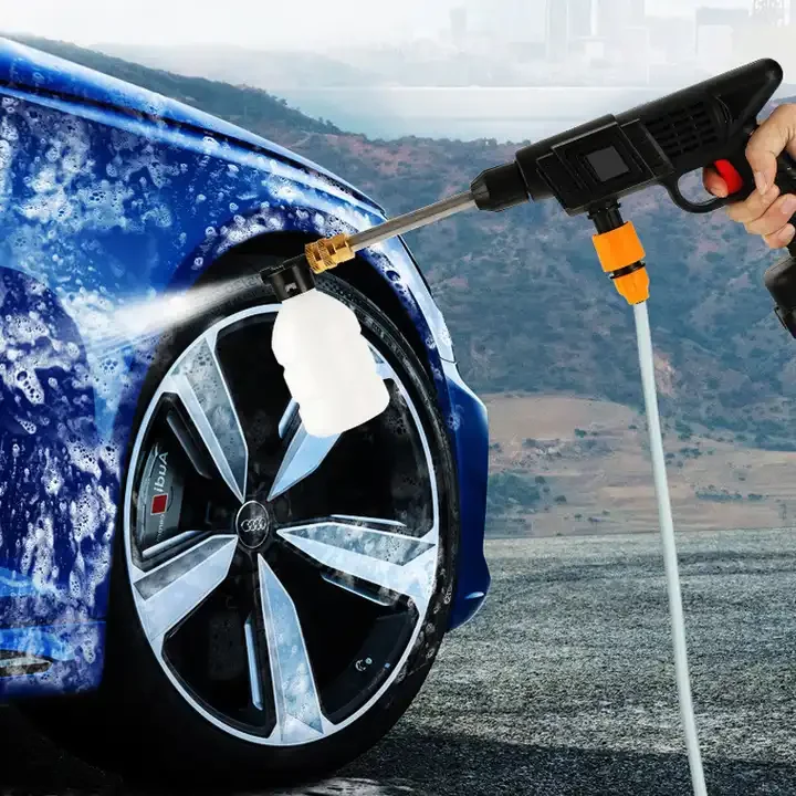 New Arrival 2024 Car Whasher High Pressure Portable Wash Gun Cordless Electric Cleaning Machine Lithium Battery Washer Spray Gun