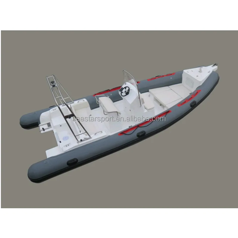 New Design 700 760 Military Boat Patrol Aluminum Hull Military rubber boat