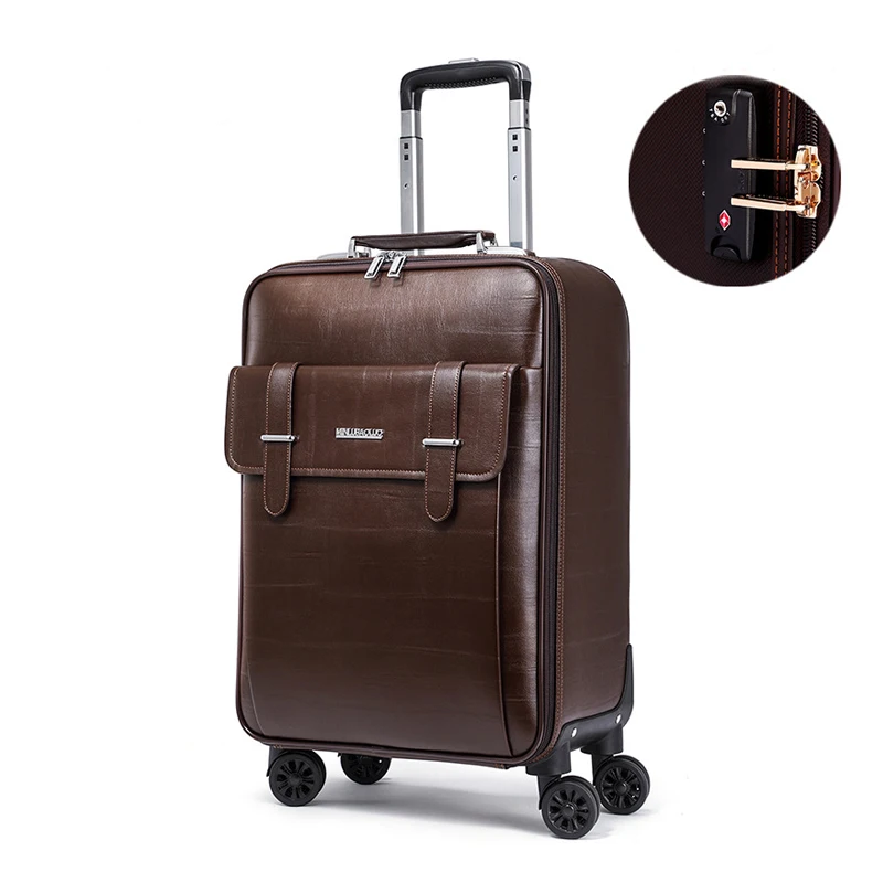 Wholesale pvc zipper luggage design travel  trolley case custom portable hard shell lightweight safety carry on suitcase