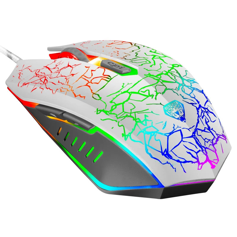 G202 cool crack ergonomic game mouse with RGB backlight for desktop computers and notebooks