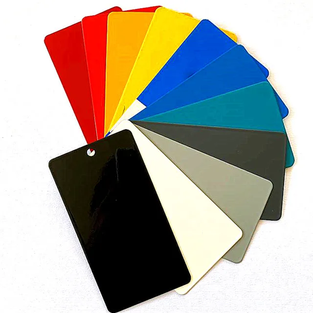 Custom colors aluminum TGIC free epoxy spray powder coating paint