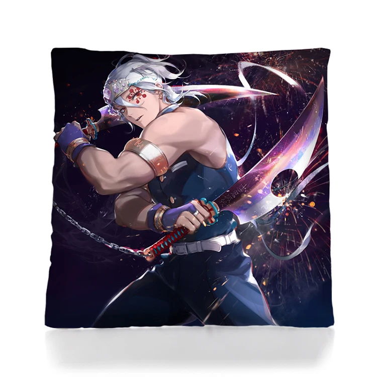 Cheap wholesale custom anime 3D pillow case cartoon Demon Slayer: Kimetsu no Yaiba pillow Christmas pillow home decoration