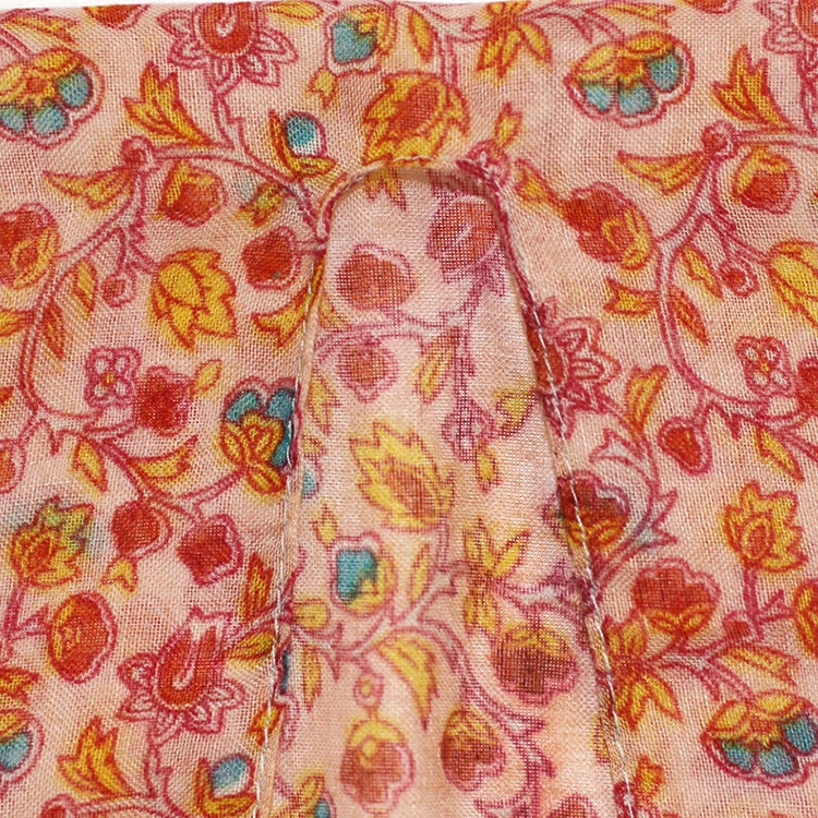 New Retro Wild Cheongsam Air Conditioning Shawl Summer Sunscreen Flowers Beach Towel Cotton And Linen Printed Scarf