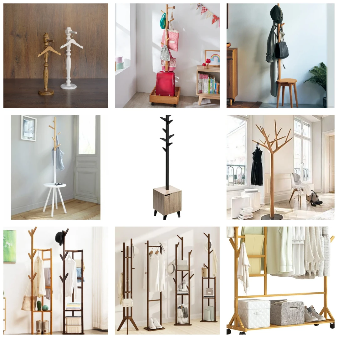 Wholesale Custom Wooden Home Furniture From Vietnam Whatapp +84916611103 Gold Stainless Steel Coat Rack