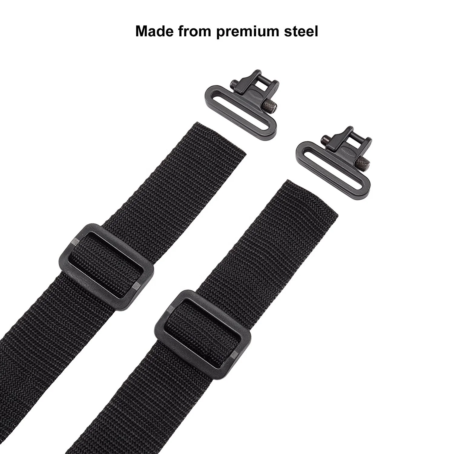 Two Point QD Sling with Swivels,Durable Shoulder Padded Strap,Length Adjuster