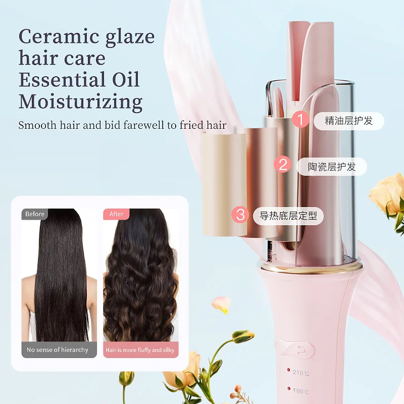 Automatic Hair Curler Wands Device Professional Curling Iron Hair Waver Wand Automatic Curler