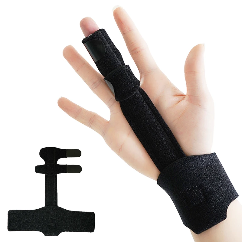 Steel Finger Support Extension Splint for Middle Finger Dislocated Broken Thumb Index Ring Pinky Finger